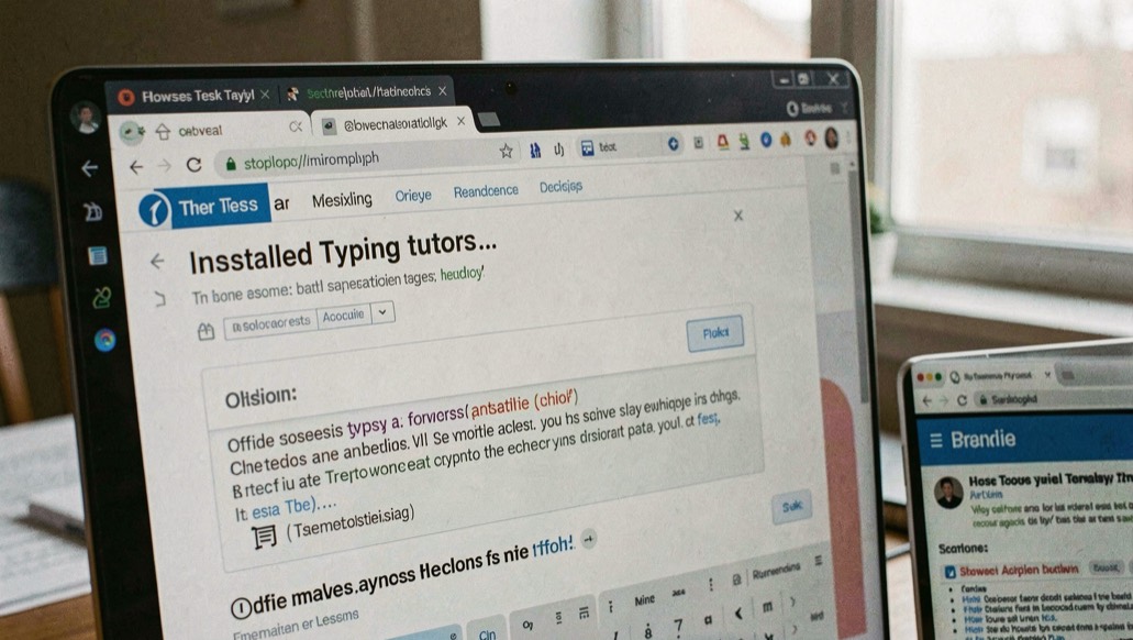 Browser tests versus installed typing tutors: a clear local view of the practice subject